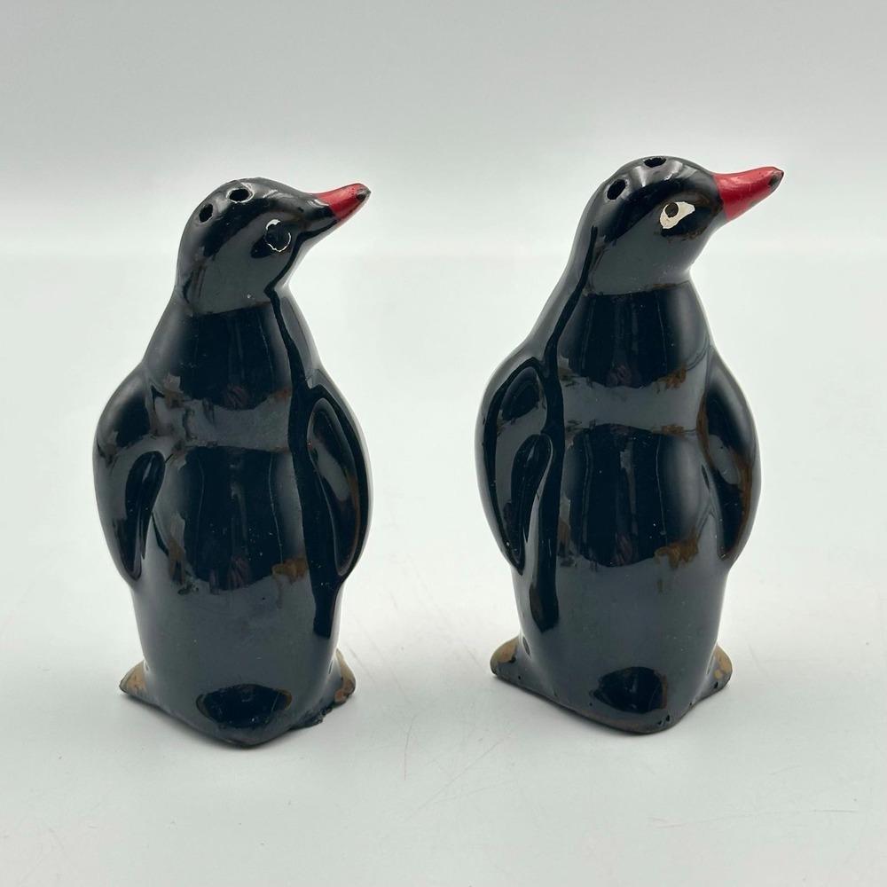 SP41-1-Vintage salt & Pepper‎ shakers penguin Japan - Picture 2 of 7